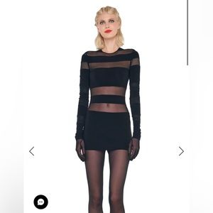 Norma Kamali Sliced Pickleball Dress